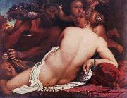 CARRACCI, Annibale Bacchantin, Detail Germany oil painting artist